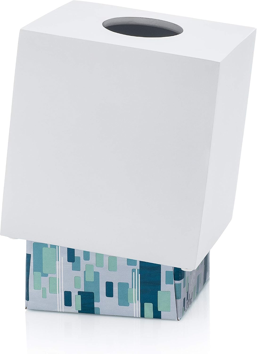 Tissue Box Cover / Matte White / Square