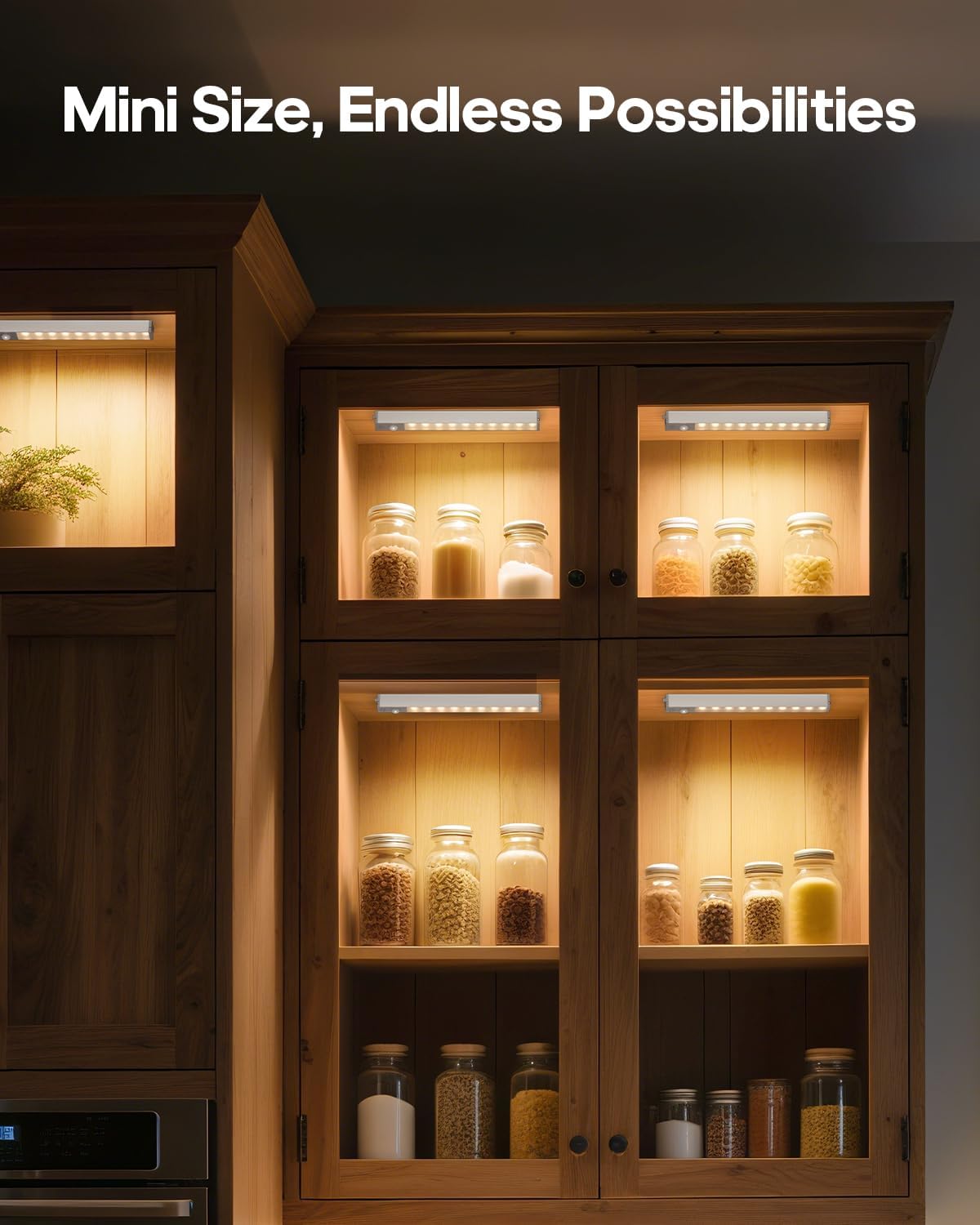 GOODEA 7" Under Cabinet Lighting with Charging Station, 6 Pack | LED Motion Sensor Light Indoor, Rechargeable Closet