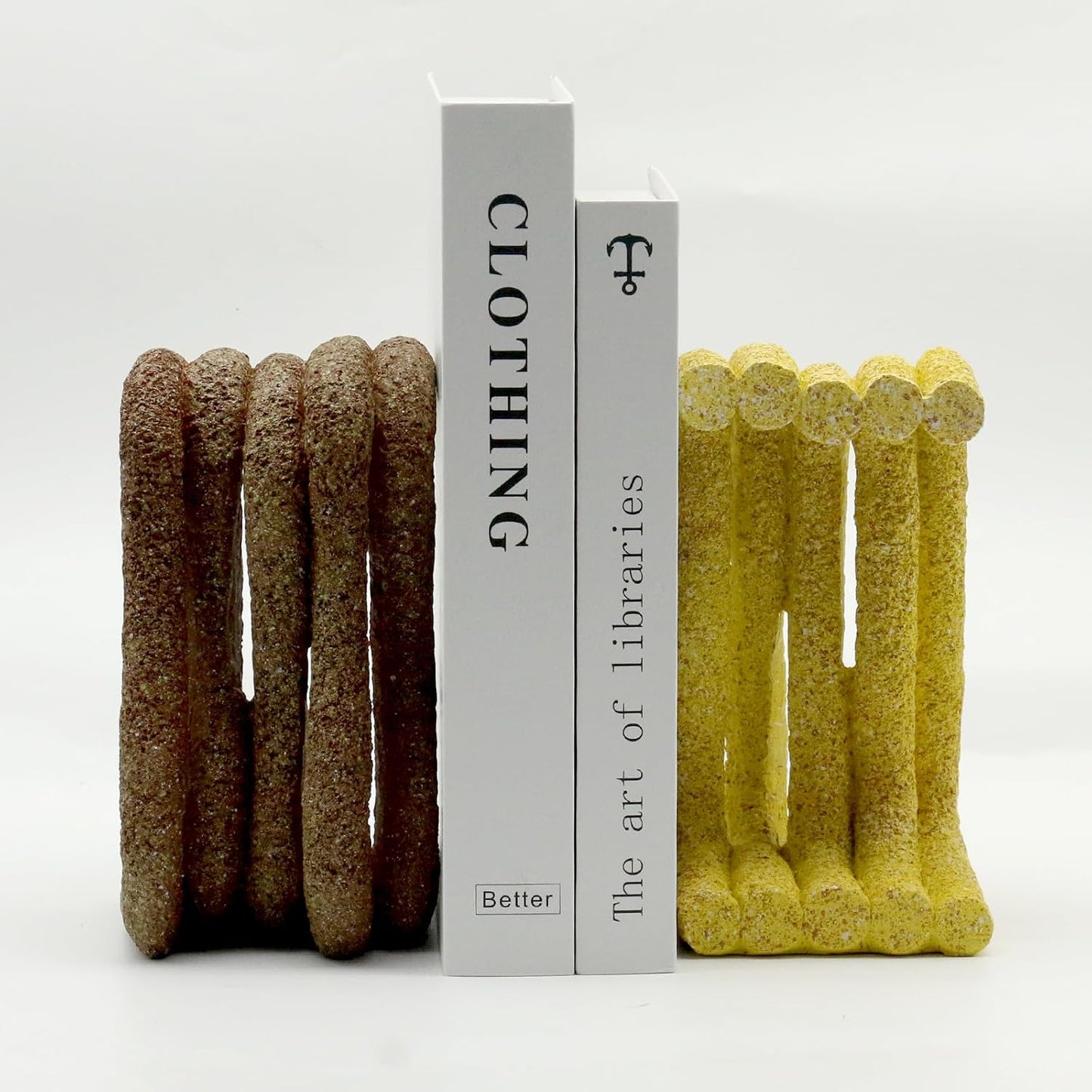 Curved Decorative Bookends / Wave