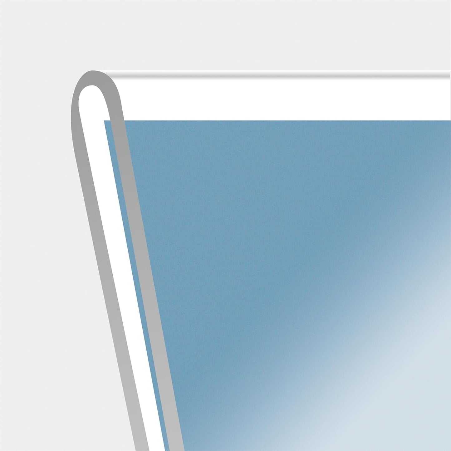 Acrylic Self Standing Photo Frames / 4 x 6 / Clear / Set of 12
