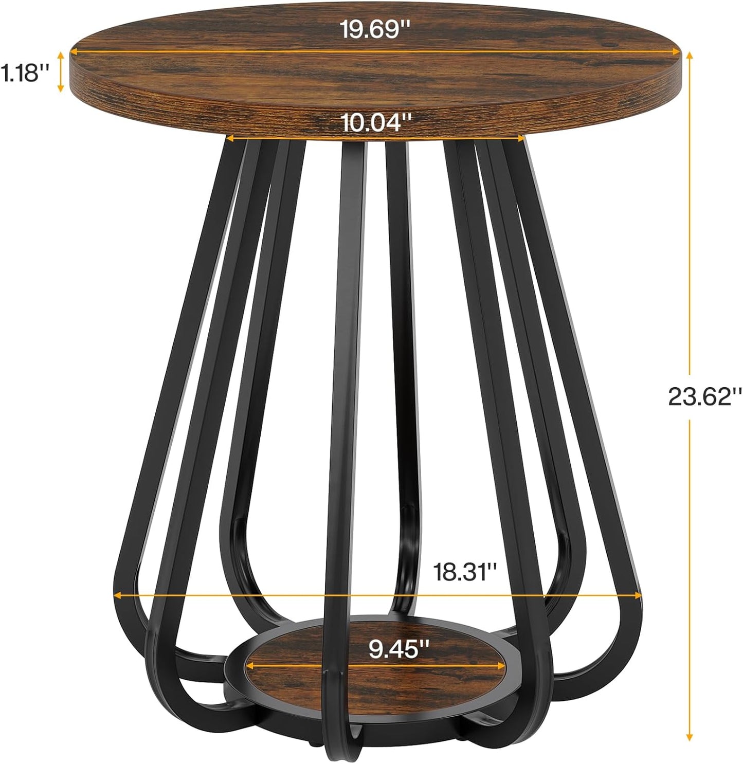 Metal Frame and Lower Shelf
