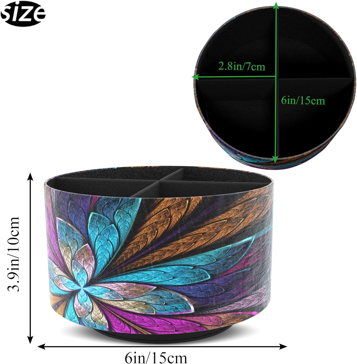 Remote Control Holder / 1-fractal Flower / 360 Degree Rotation
