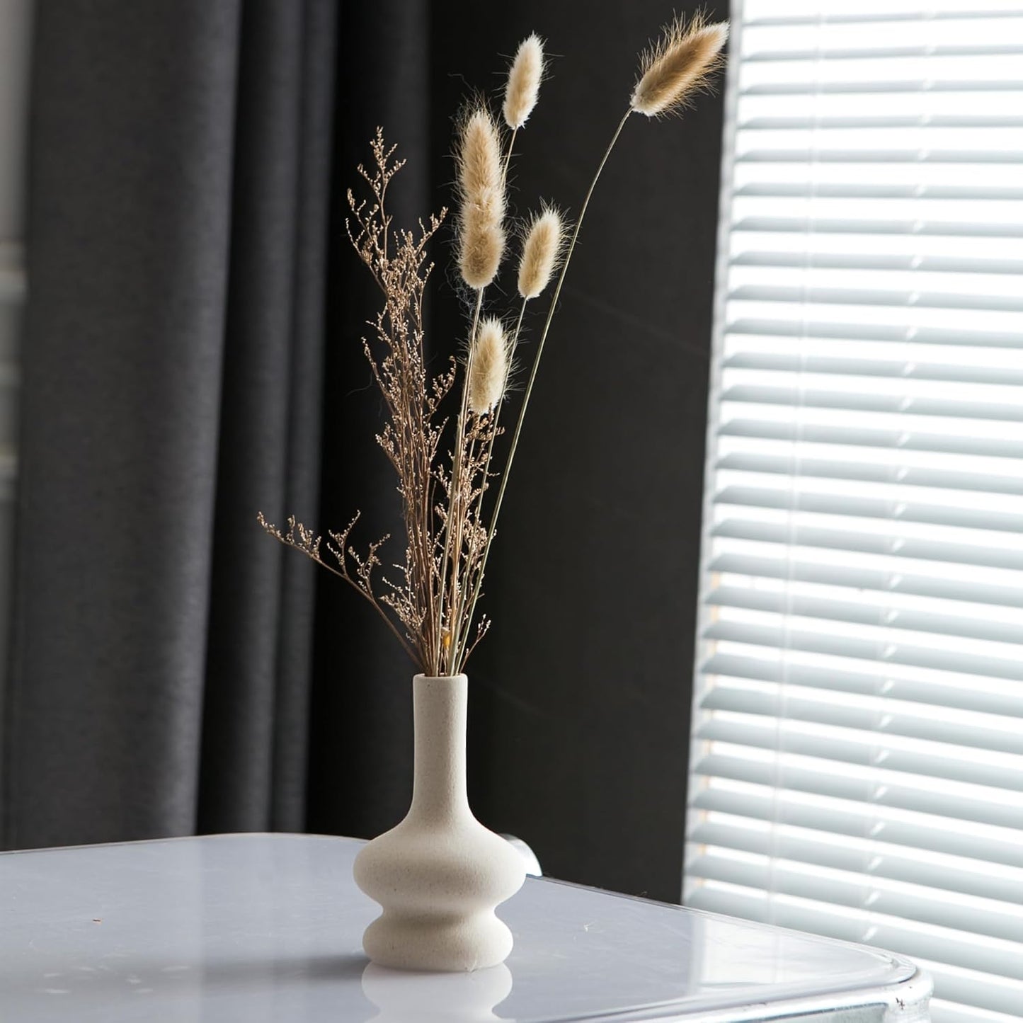 Small Ceramic Vase / White / Set of 5