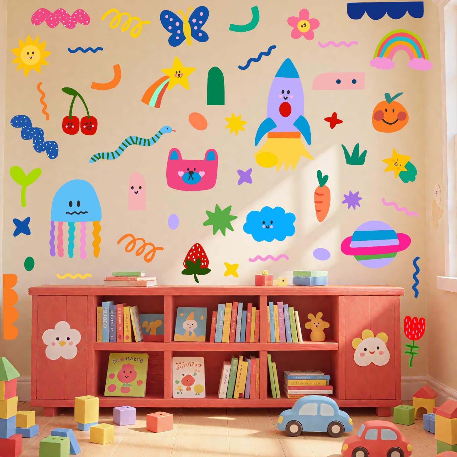 Colorful Abstract Wall Decals / Shape