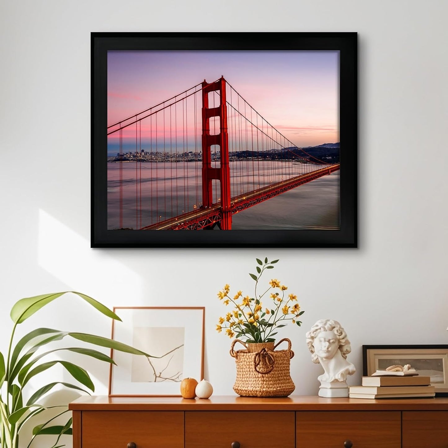 SESEAT 16x20 Picture Frame Black Set of 6, Display Pictures 16x20 Without Mat for Wall Mounting, Wall Gallery Poster