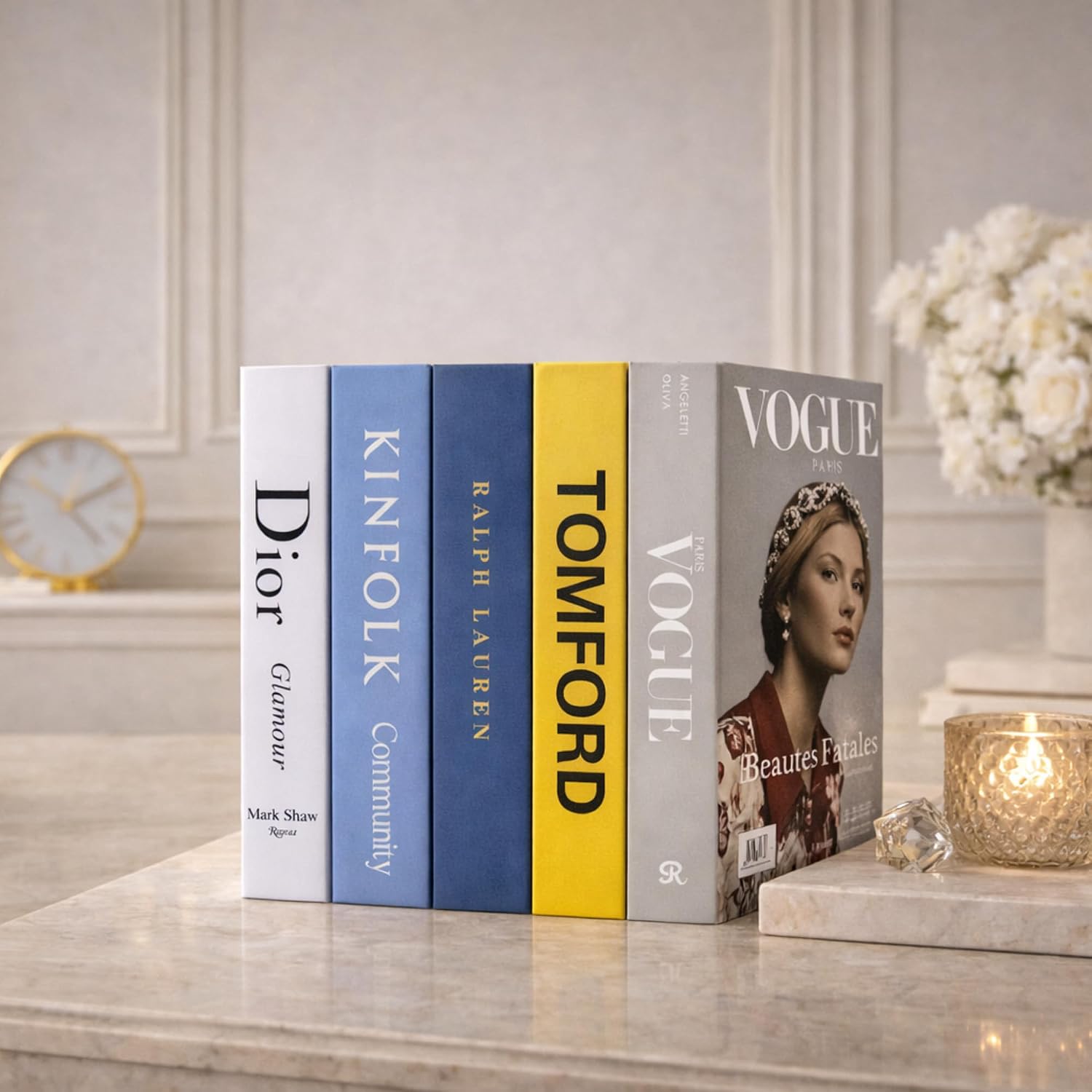 Decorative Faux Books / Iconic Edition / Set of 5