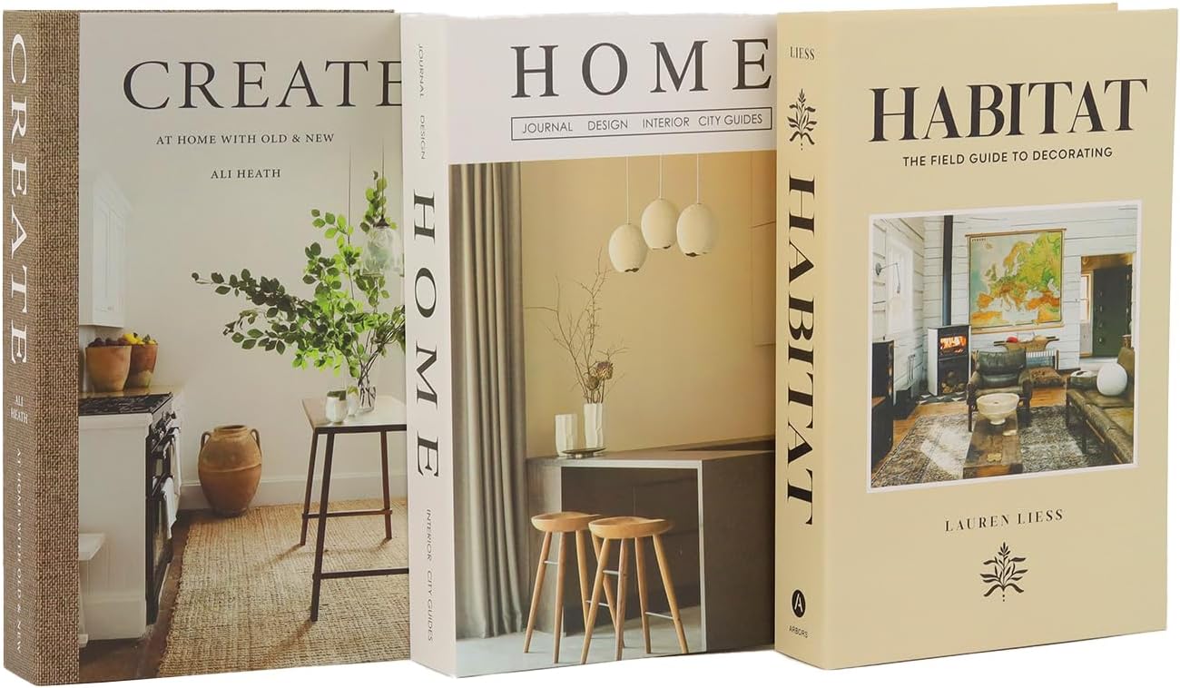 Faux Decorative Books / 3-home Create Habitat / Set of 3