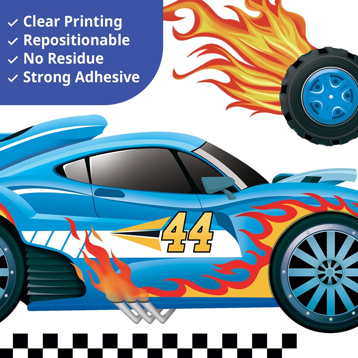 Racing Car Wall Stickers for Boys