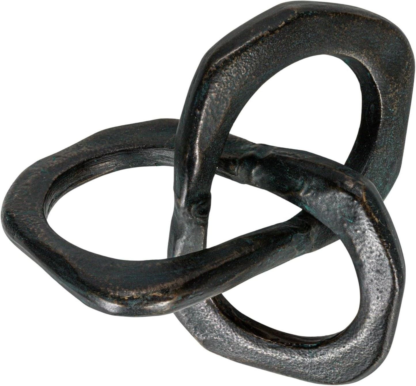 Antique Metal Knot Figurine / Black