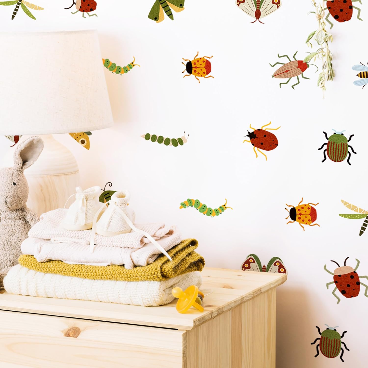 Peel Stick Boho Decals / Cute Cartoon Insect Wall Stickers