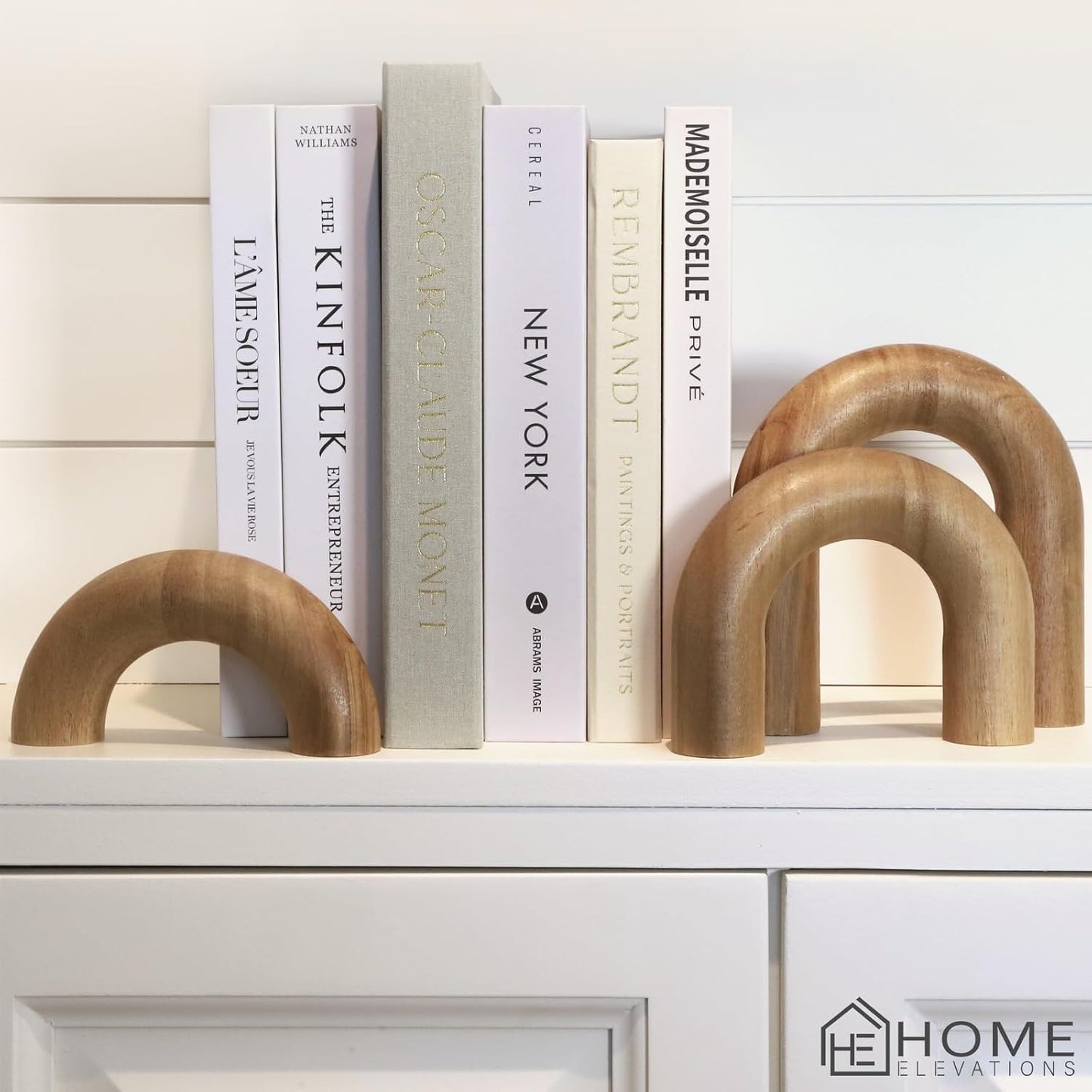 Wooden Arch Decor / Natural / Acacia Wood / Set of 3
