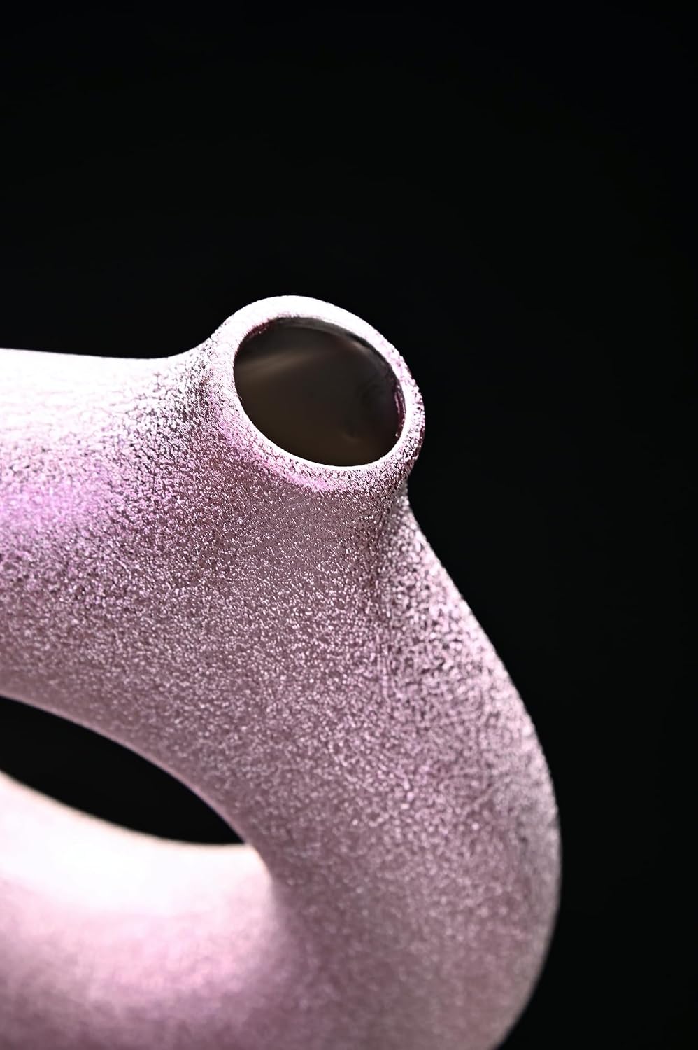 Modern Vase / Modern Donut-Shaped Decorative Vases / Purple-gold / Extra Large + Large