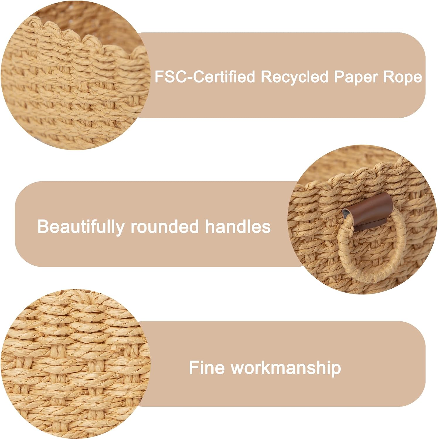 woven storage Little basket / Desert Color