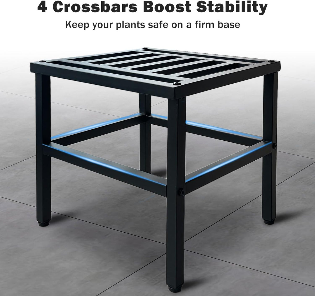 Metal Heavy Duty Plant Stand Indoor Outdoor,13 Inch Large Plant Stands Riser,Tall Wrought Iron Pedestal Holders for