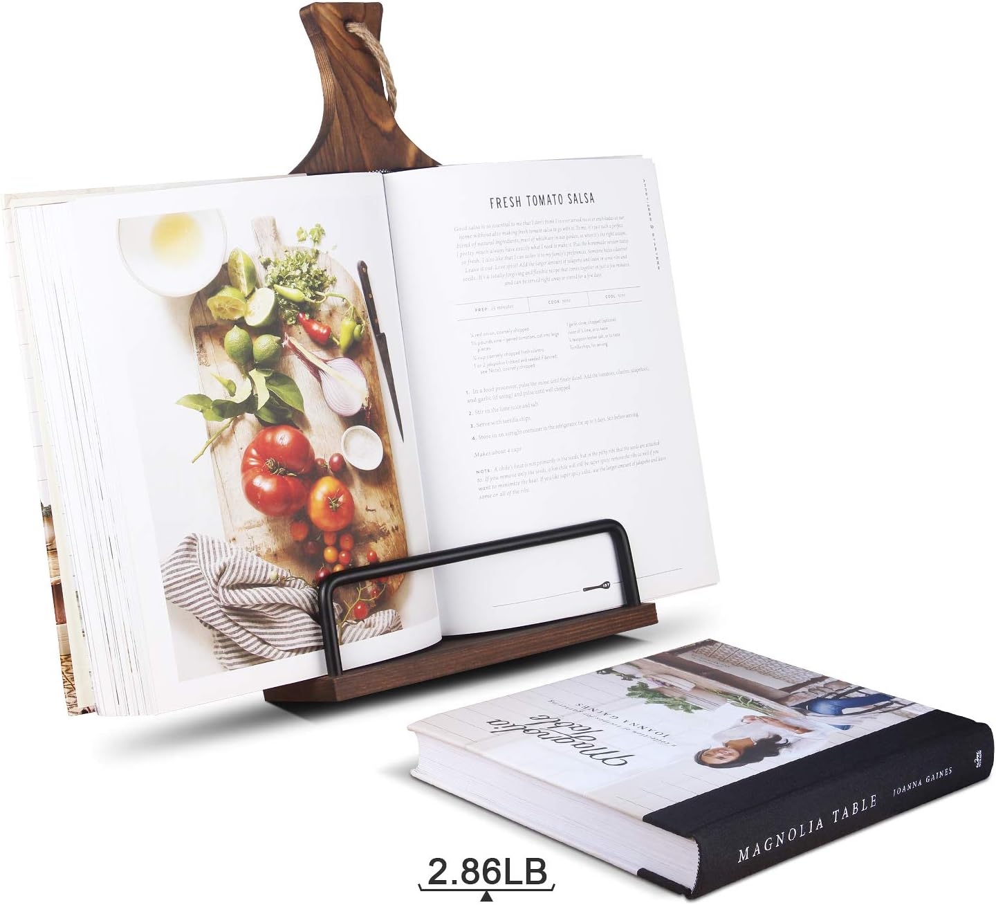 Cookbook Stand for Kitchen Counter Wood Adjustable Recipe Book Holder Stand iPad Rustic Holder Thanksgiving Day