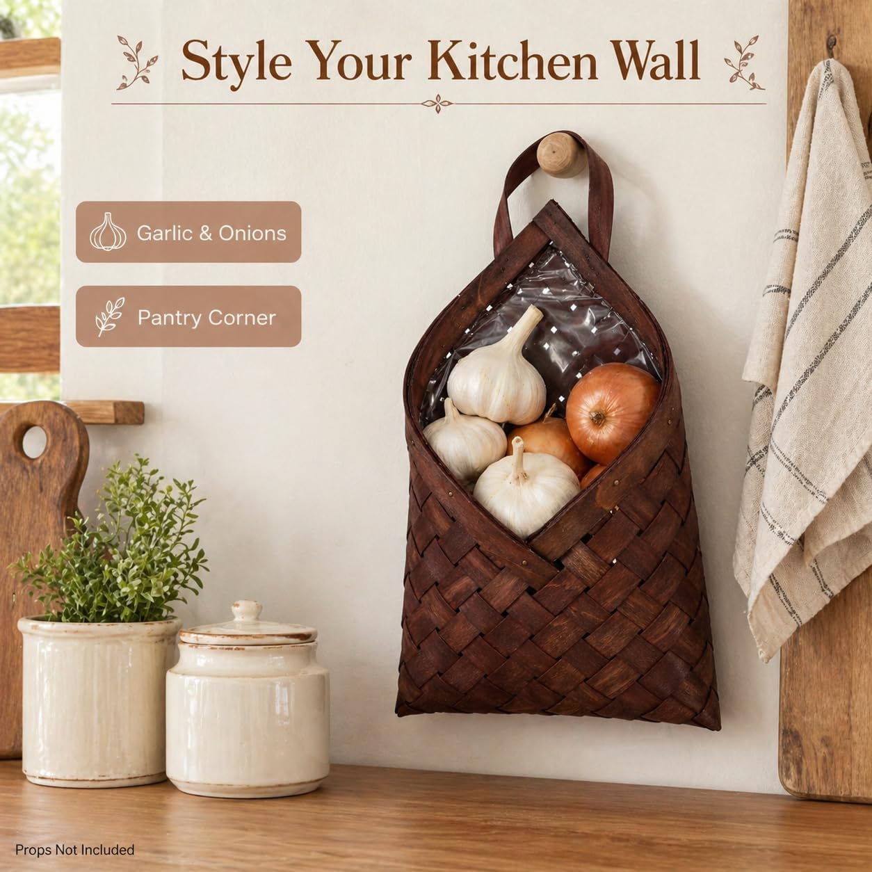 Wall Hanging Woven Basket