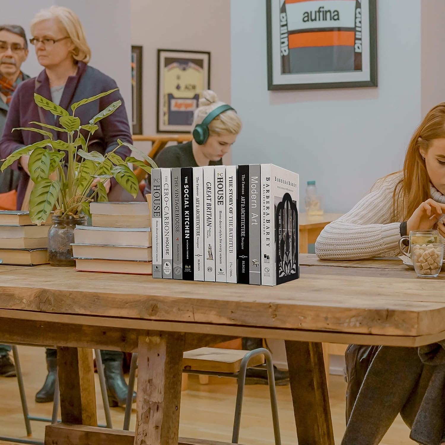 Metal Bookend / Book Ends / Kitchen2