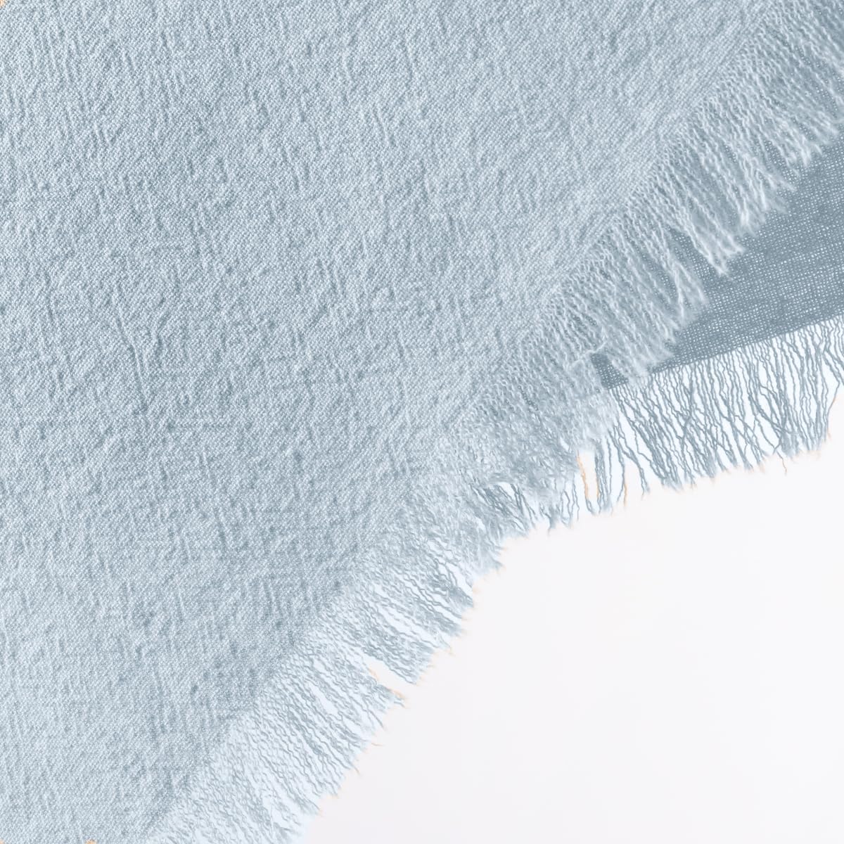 DeZerlor Grey Blue Summer Cotton Linen Washable Cloth Napkins Set of 12 | Reusable Boho Handmade Table Napkins Bulk