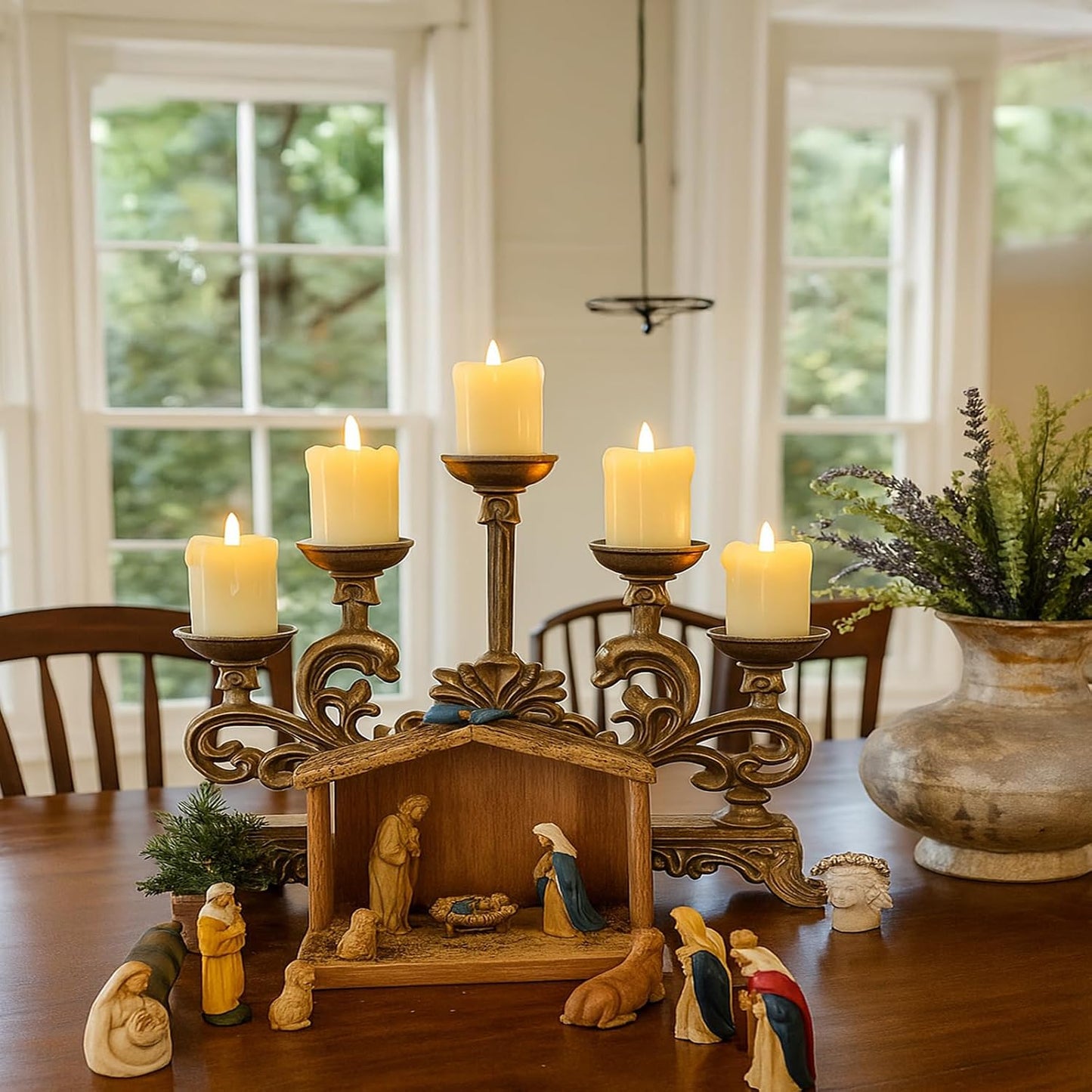 Lezonic Flameless Votive Candles Battery Operated with Remote and Timer, Pack of 6 (D:2" X H:2") LED Ivory White Long