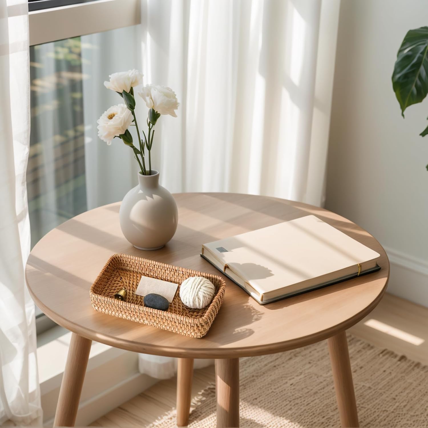 Small Rattan Serving Tray / 8.2 x 4.3 / XS / Natural