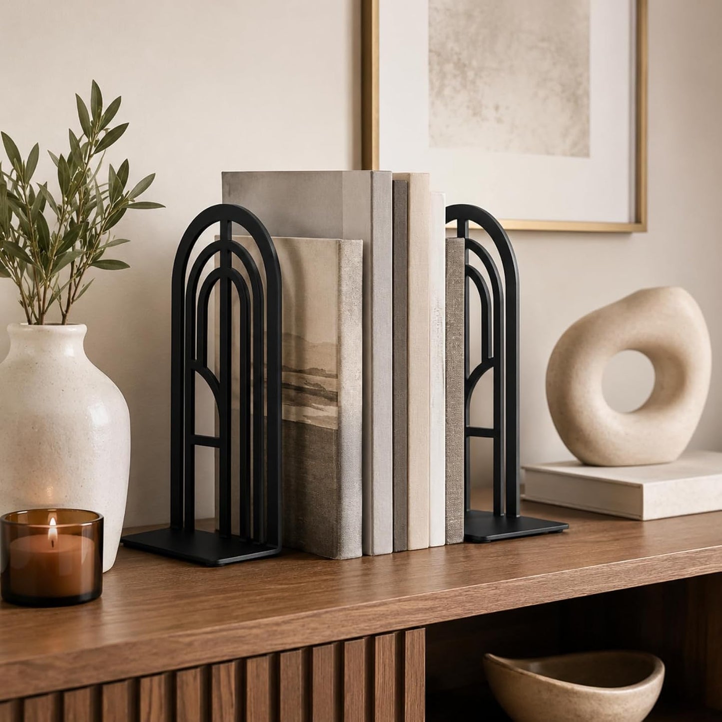 Black Metal Bookends / Black Arch