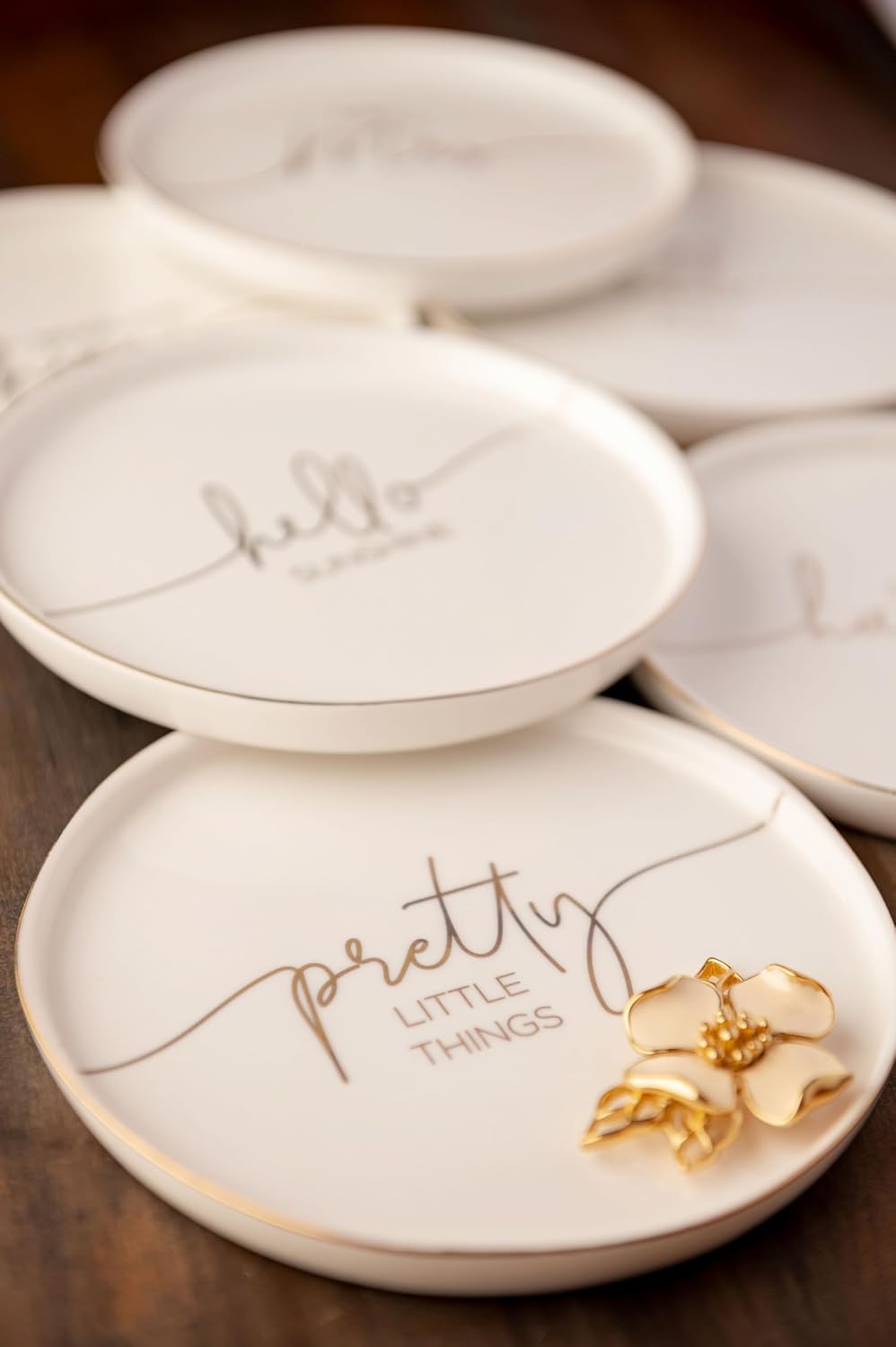 Sentiment Trinket Trays / Jewelry Dish Tray for Rings Bracelets Necklace