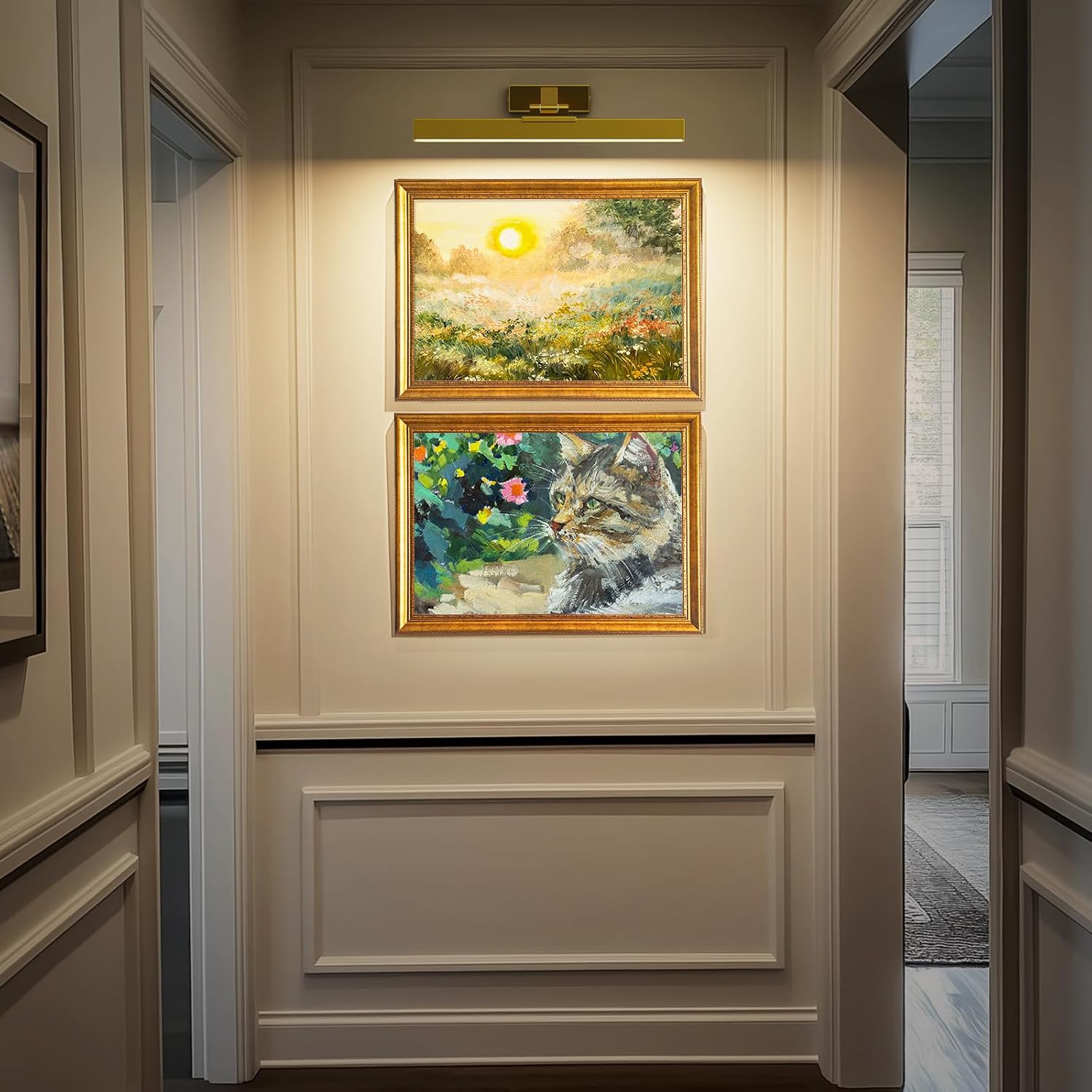 Picture Lights Wall Light 16in CCT Gallery Light | Battery Operated, Timer, Remote Control, Adjustable Brightness, Long