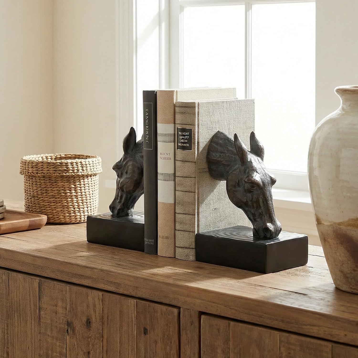 Book Ends / Heavy Duty Book Ends / Bronze