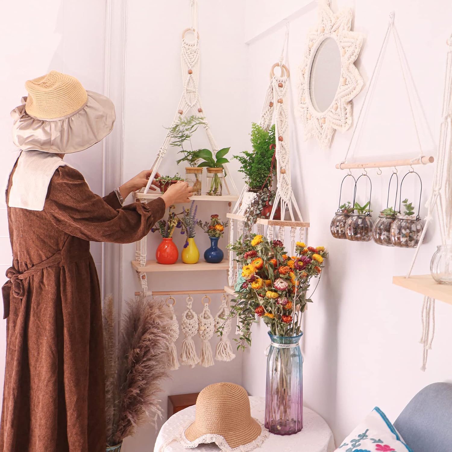 Woven Rope Organizer / 2tier Shelves