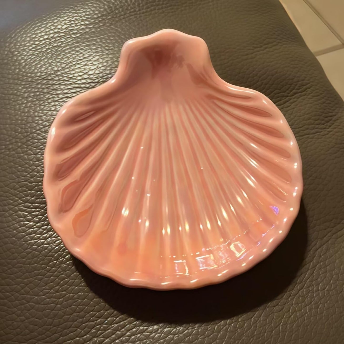 Iridescent Surface Jewelry Tray / Pink
