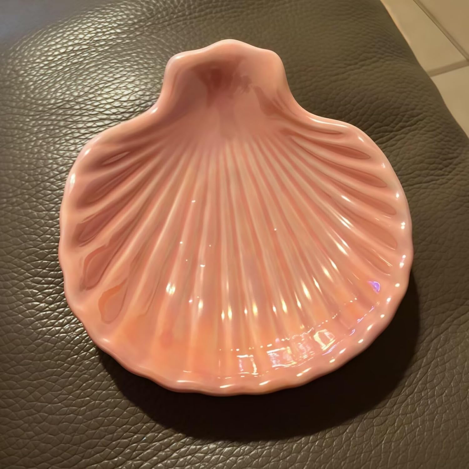 Iridescent Surface Jewelry Tray / Pink
