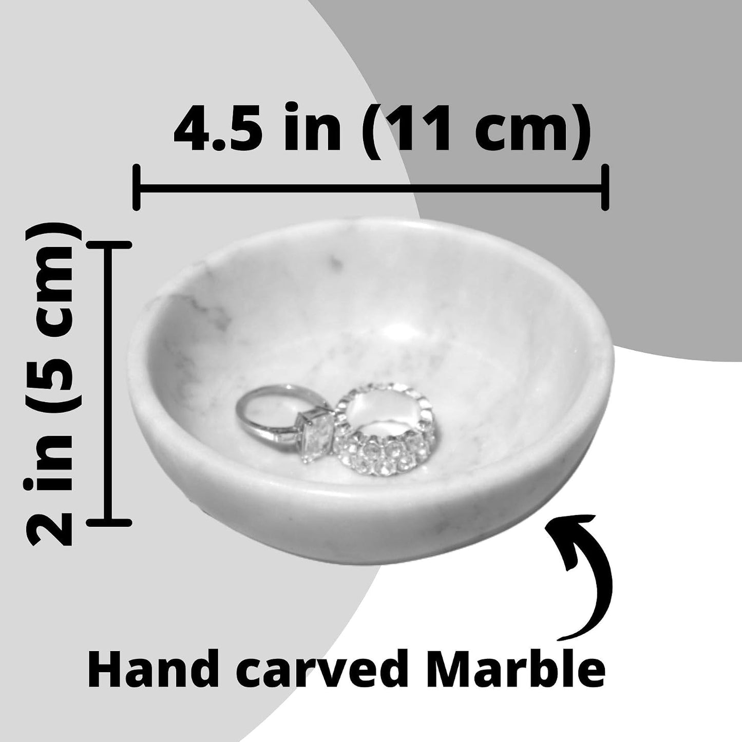 Ring Holder / Jewelry Tray / White Cotton