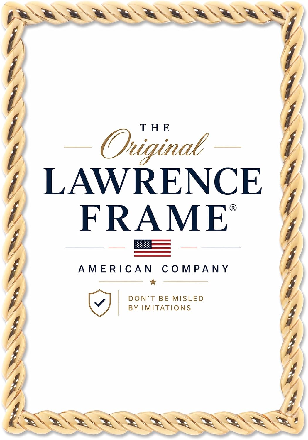 Lawrence Frames 4x6 Golden Rope Picture Frame (712046)