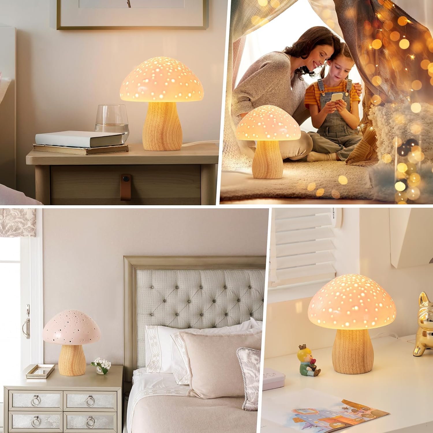 Vintage Night Light / Pink