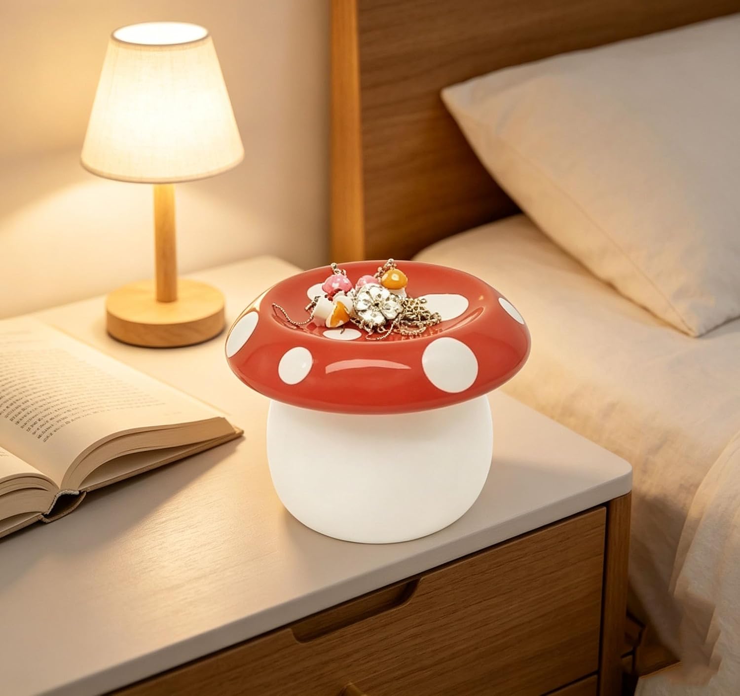 Mushroom Ring Holder Jewelry Tray