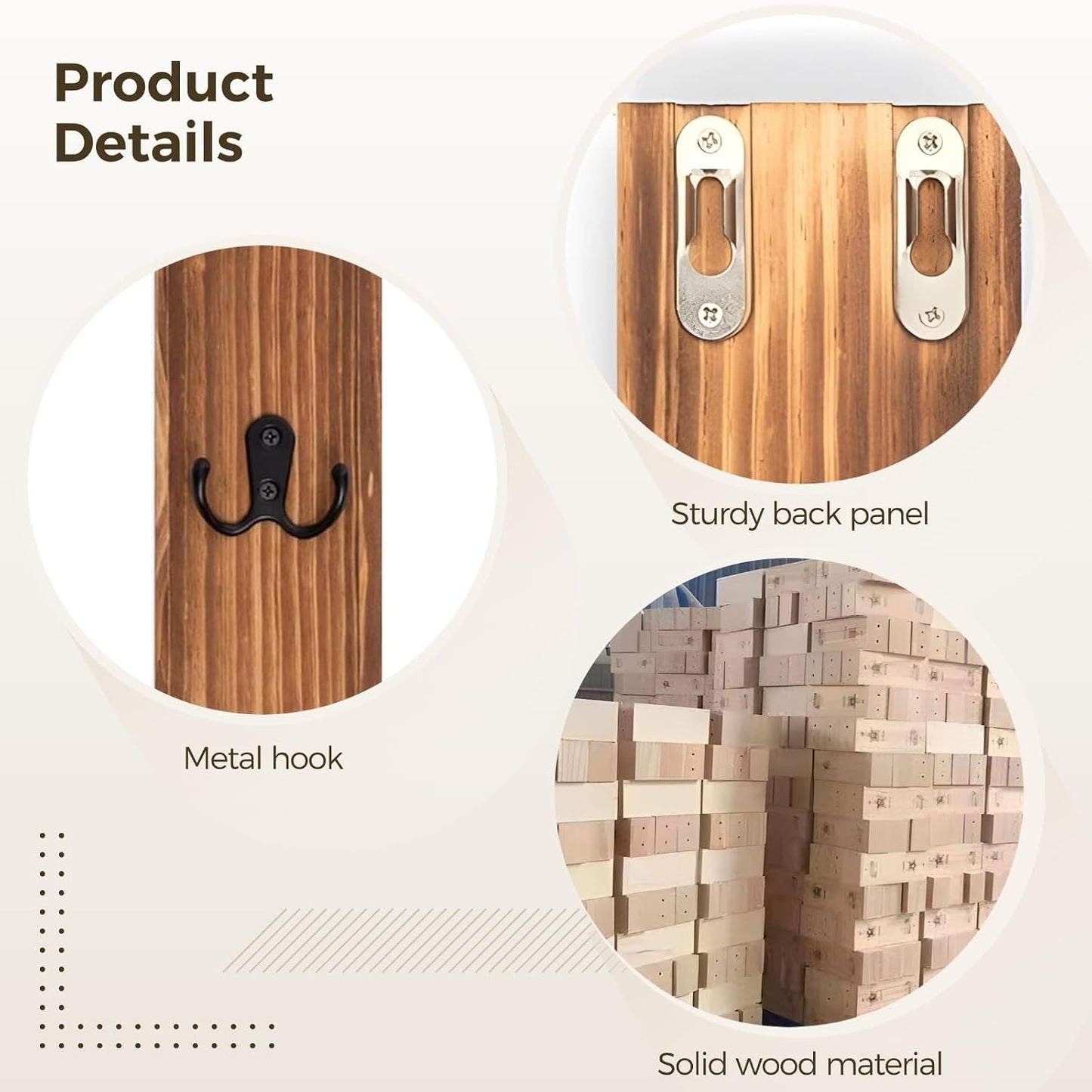 Solid Wood Organizer Shelf