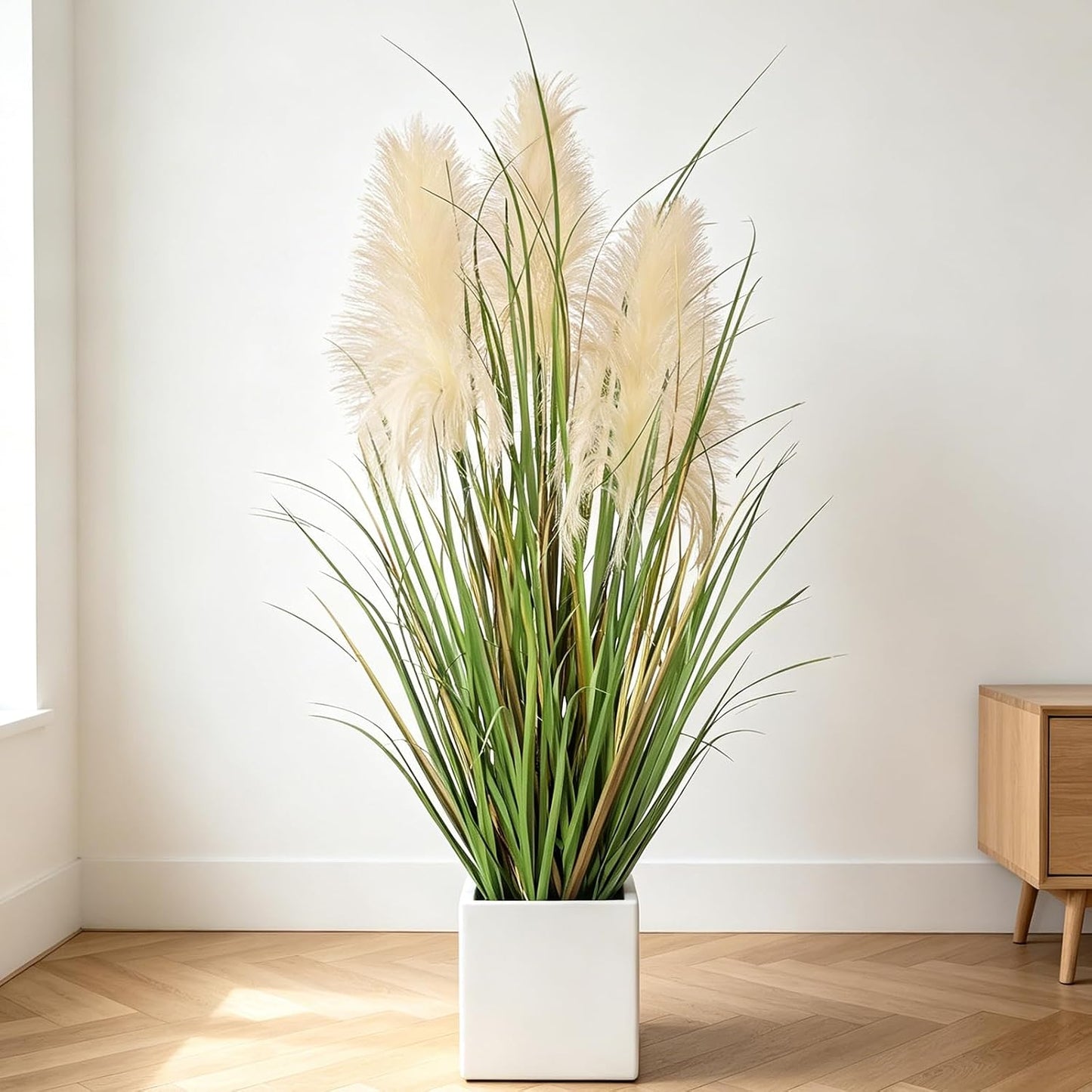 Boho Fake Onion Grass Plant Indoor Outdoor / 3ft-1 / 3 Inch