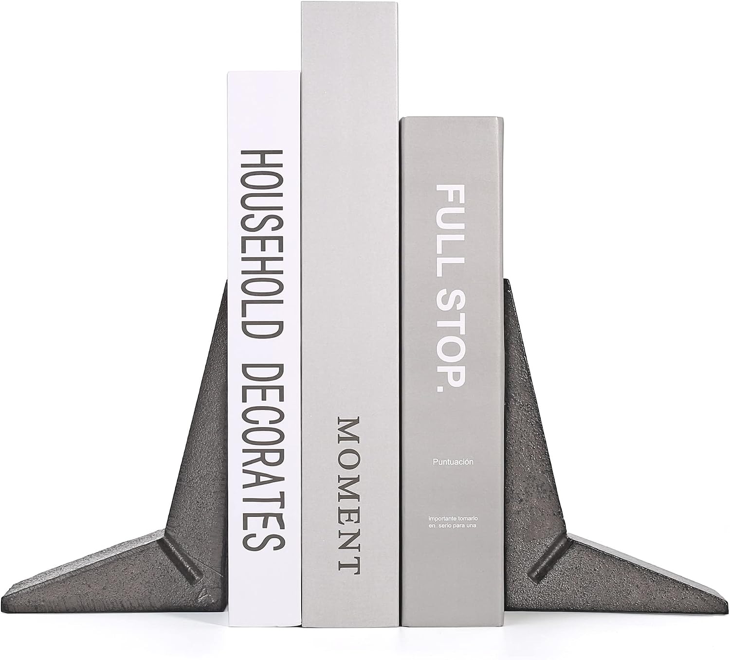 Cast Iron Bookends / Black