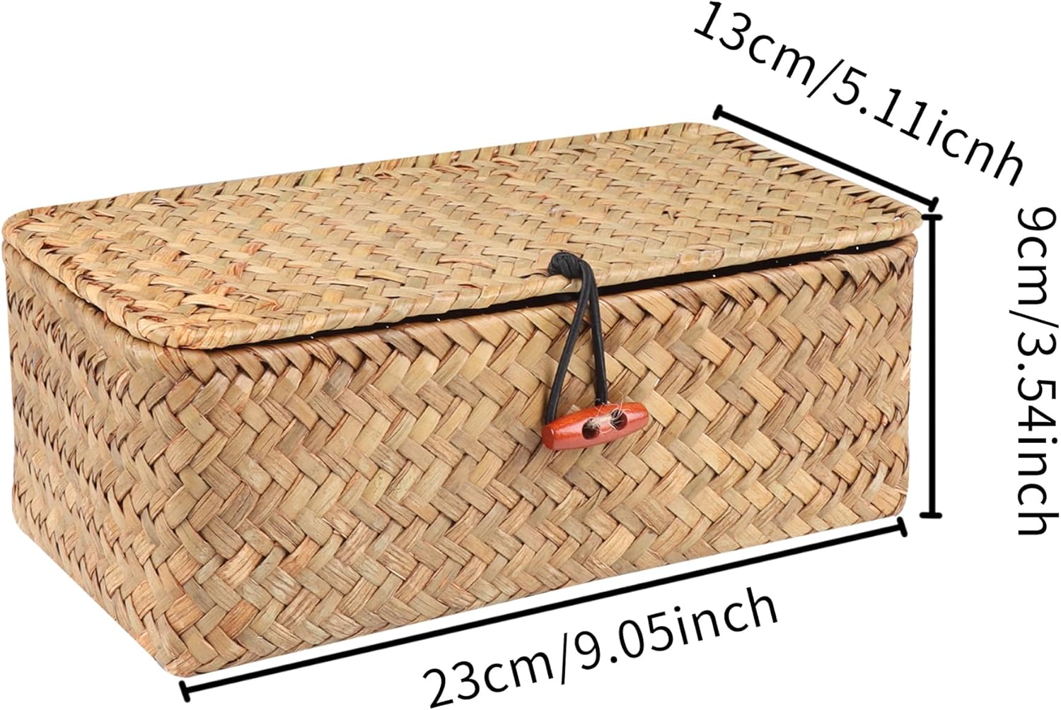 Wicker Shelf Baskets / Natural Small