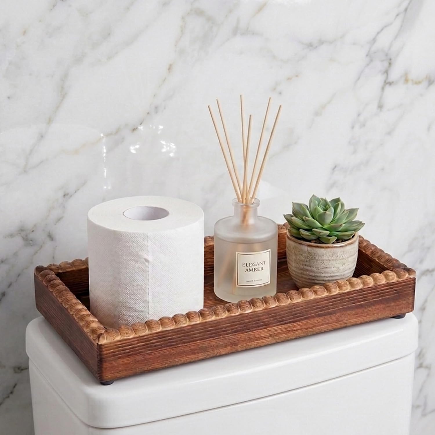Wooden Countertop Vanity Trays