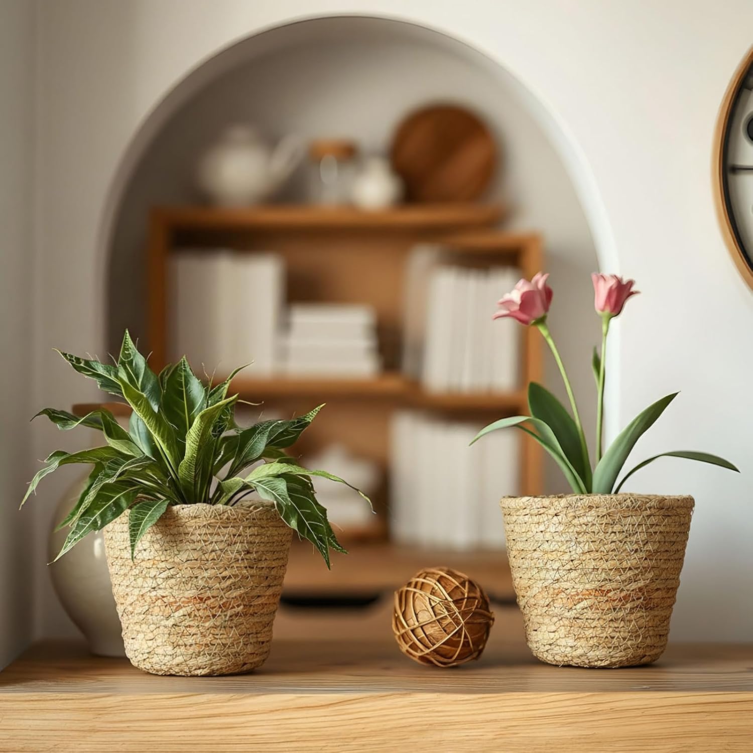 Wicker Plant Basket Bulk / Small / Rustic / Set of 24