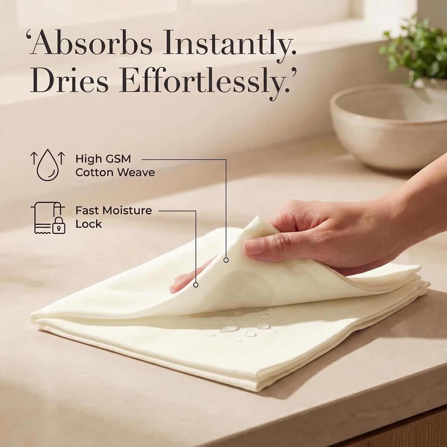 Urban Villa Cloth Napkins Cotton 20x20 (Set of 12) Ivory