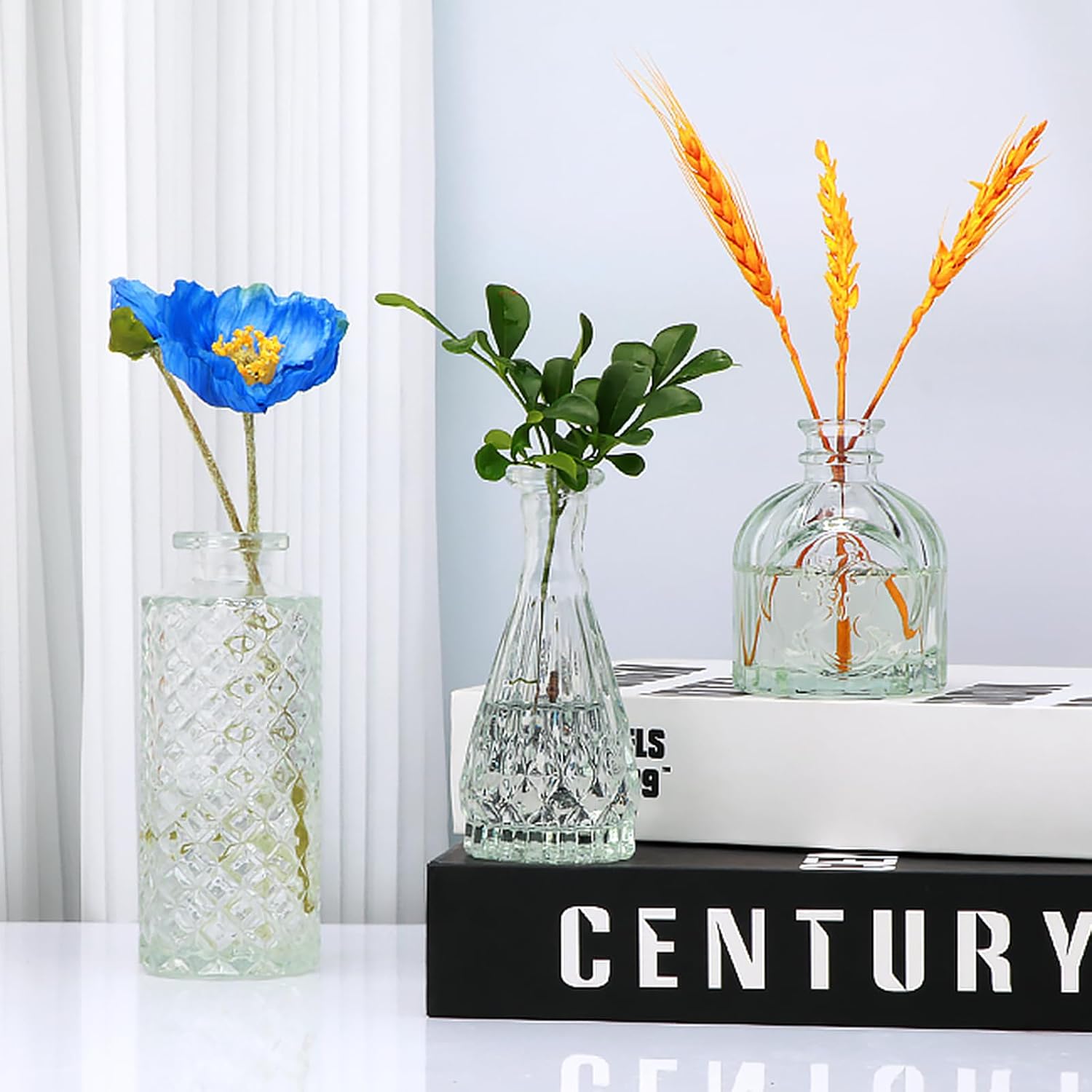 Glass Bud Vase in Bulk / Clear / Set of 8