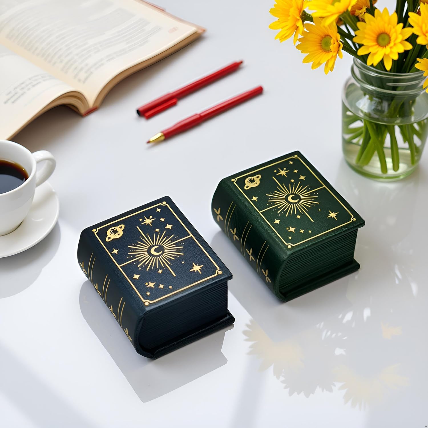 Book Shaped Ring Box / Blue-magic Book