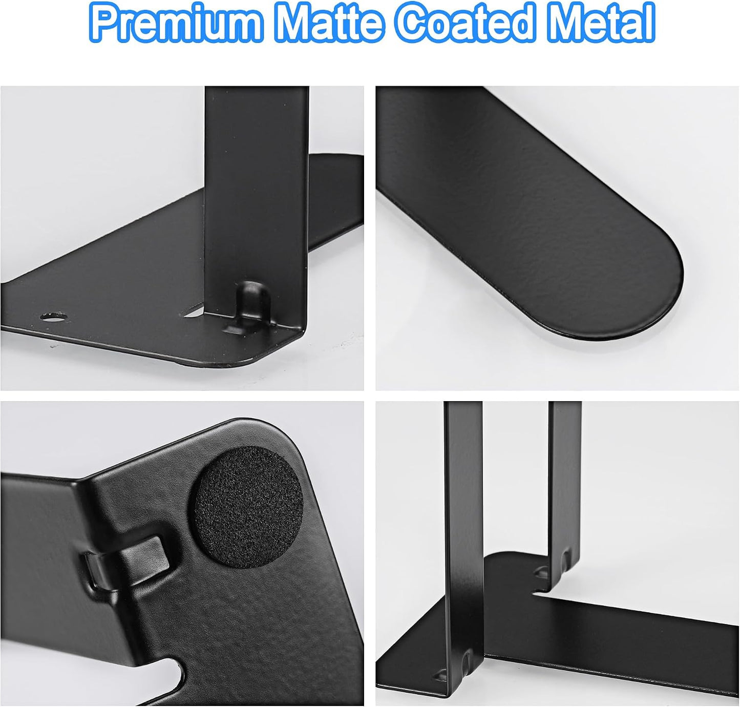 Heavy Duty Metal Bookends / Black