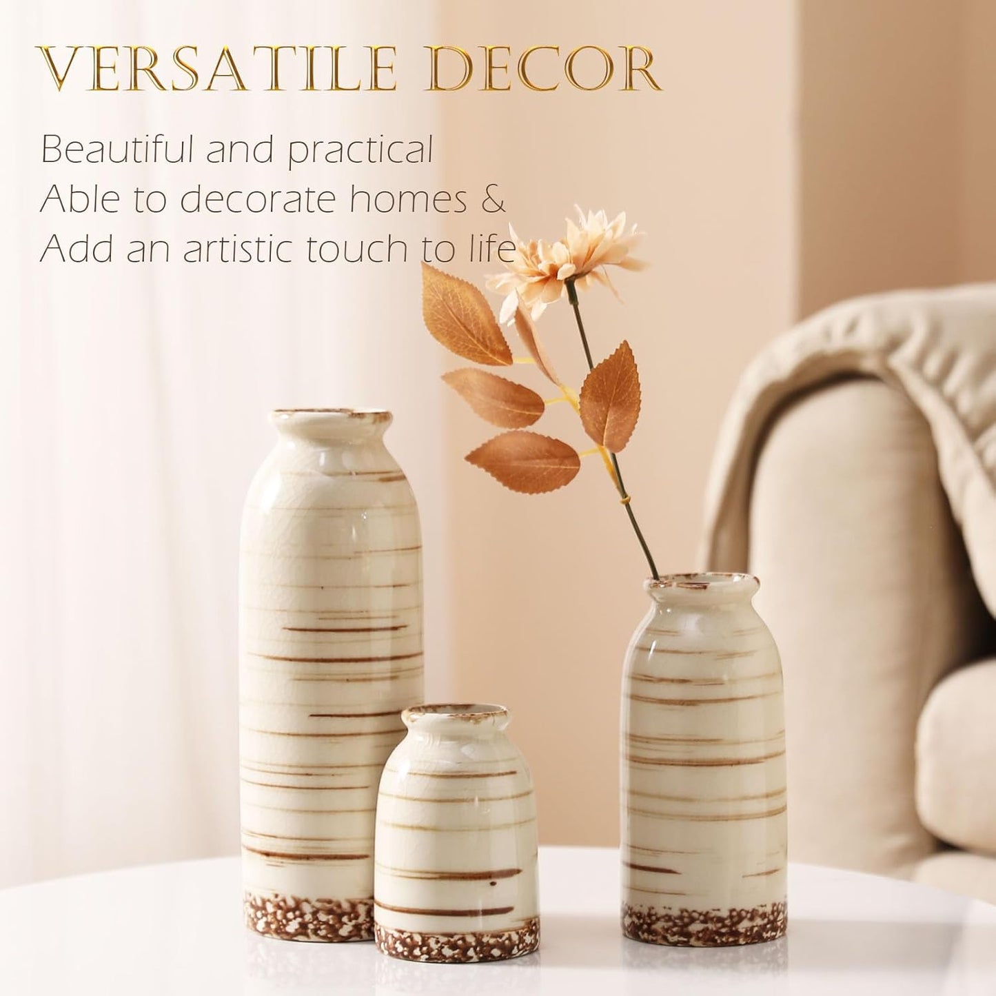 Ceramic Vase / Handcrafted Ceramic Vases / Set A / Set of 3