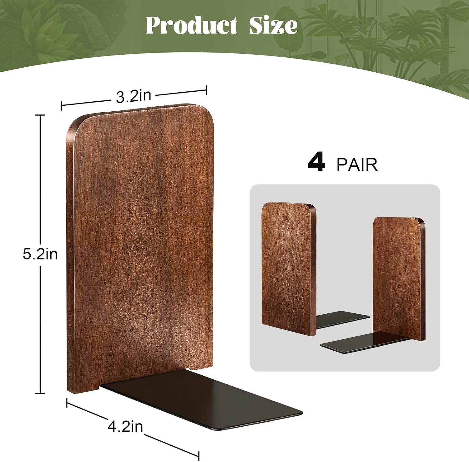 Walnut Wood Book Holders