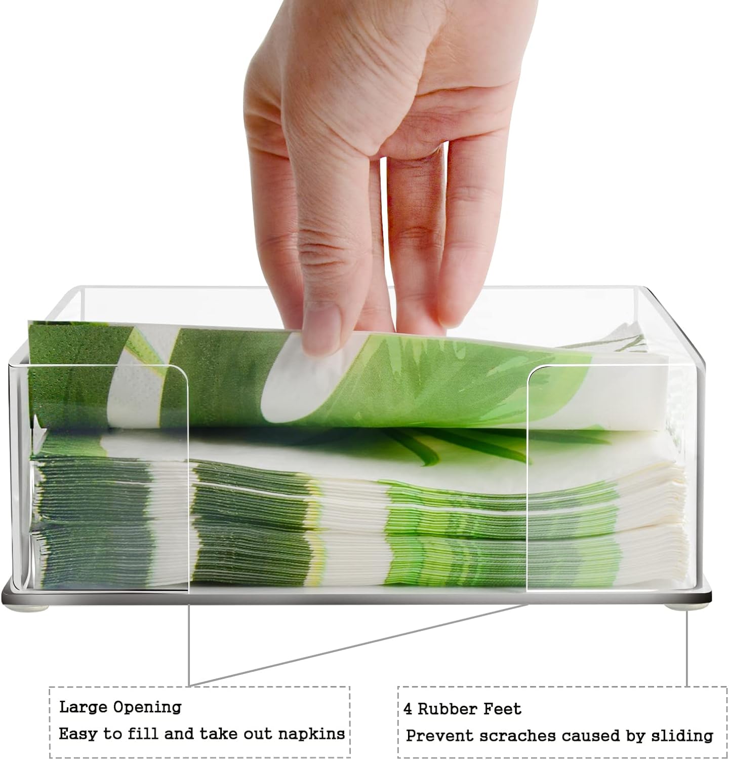 Square Acrylic Napkin Holder
