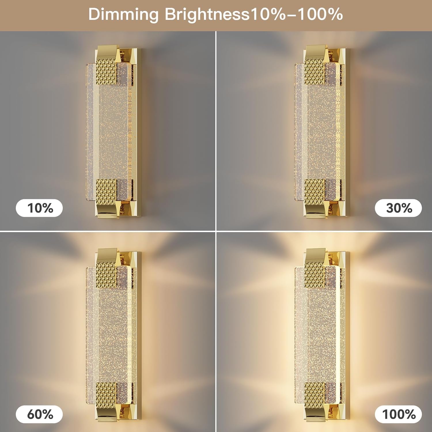 camuucci Battery Operated Wall Sconce, Rechargeable Wall Light 1 Pack | Cordless Wall Lamp，Not Hardwired Wall Fixture