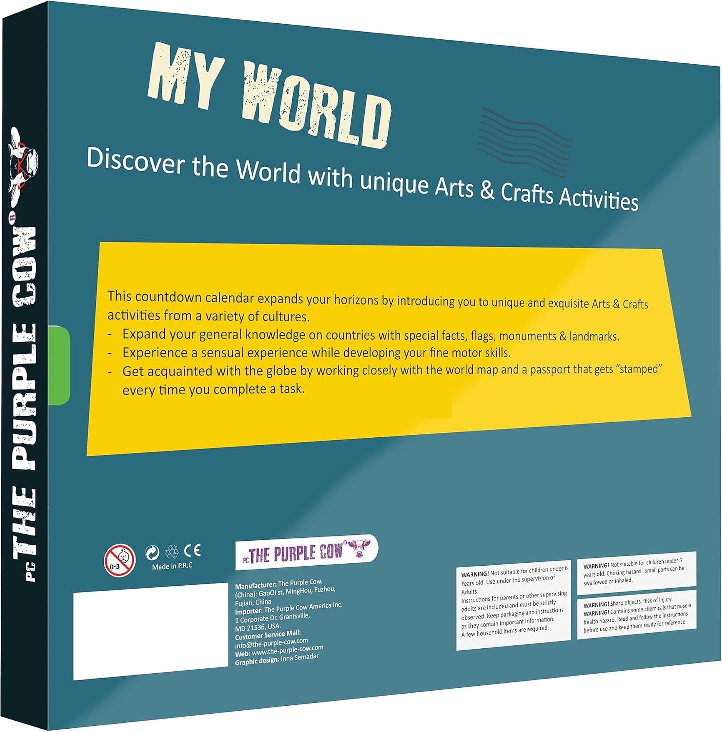 My World Advent Calendar - visit 24 countries, explore different cultures, create original Arts & Crafts from each